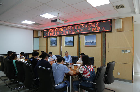 公司团委召开青年理论学习小组学习会 专题学习“党领导下的中国青年运动史”